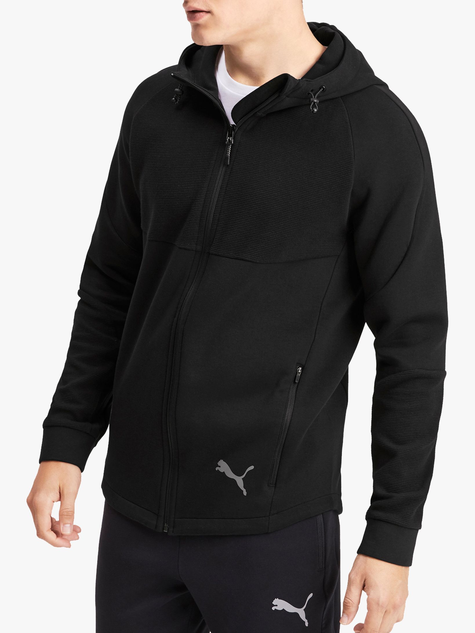 puma evostripe hoodie black