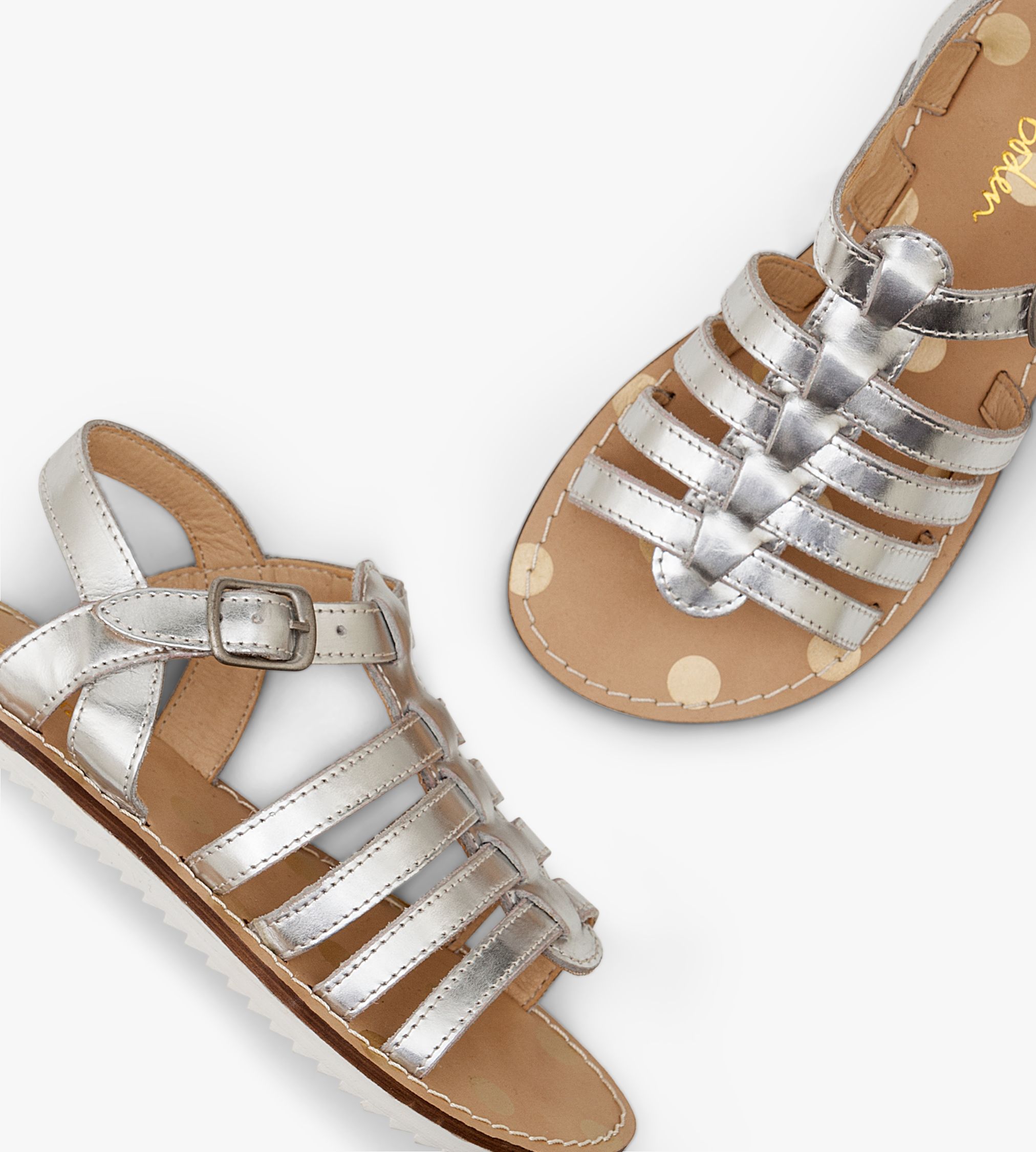 boden silver sandals
