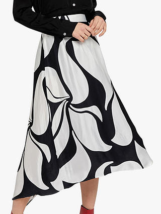 Ghost Olivia Skirt, Abstract Monochrome