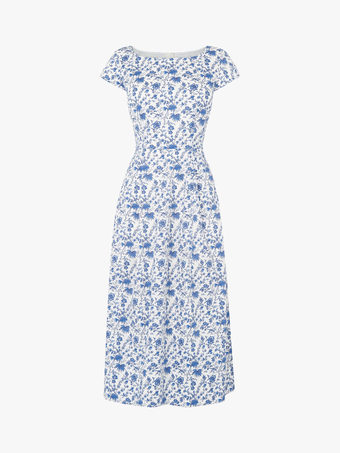 L.K.Bennett Glenda Fifties Tea Dress, Blue/Multi