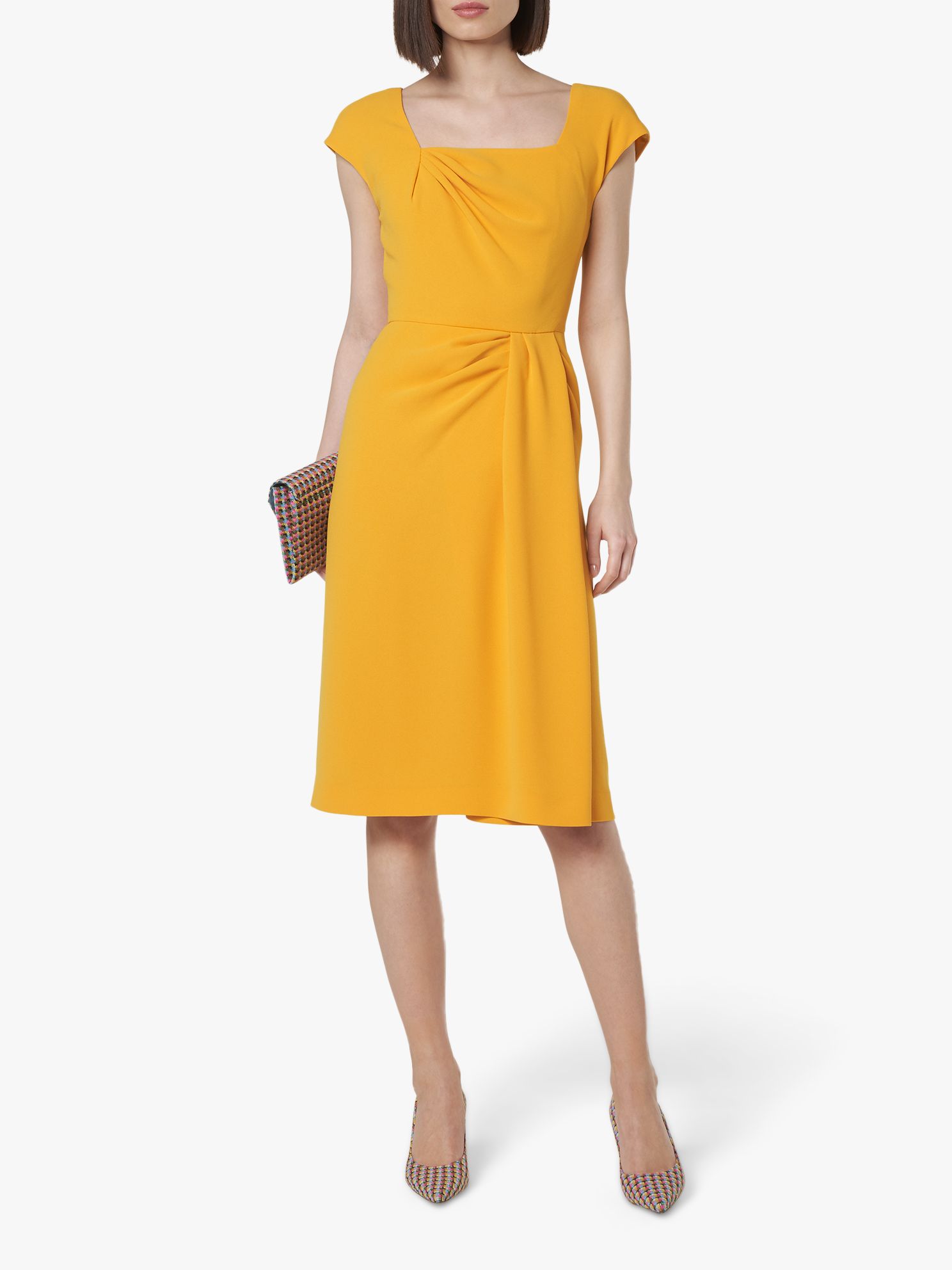 L K Bennett Denise Fitted Dress Yellow At John Lewis Partners