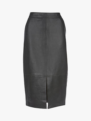 Mint Velvet Leather Pencil Skirt