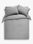 John Lewis Comfy & Relaxed Washed Cotton Bedding, Dove Grey