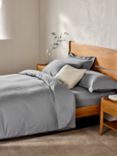 John Lewis Comfy & Relaxed Washed Cotton Bedding, Dove Grey
