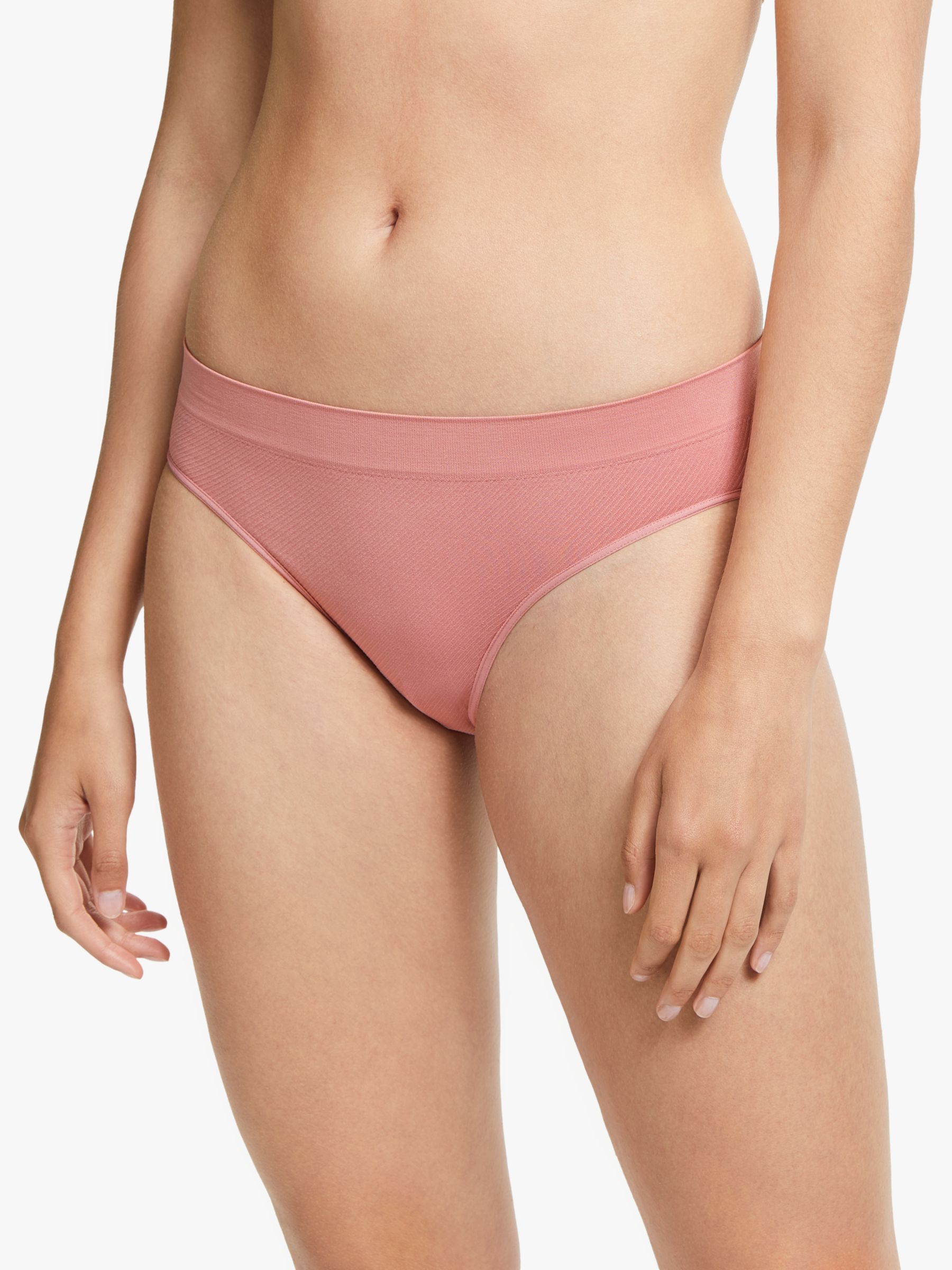 Jockey Women's Seamfree Air Bikini Underwear, Cream Blush, 7 