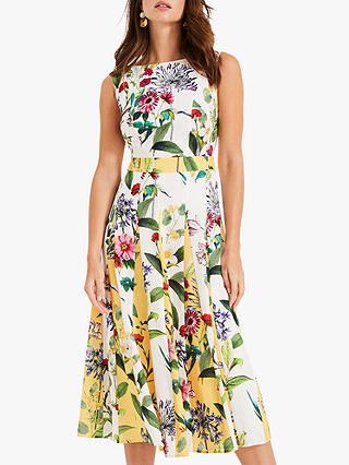 Phase Eight Trudy Floral Dress, Ivory/Multi