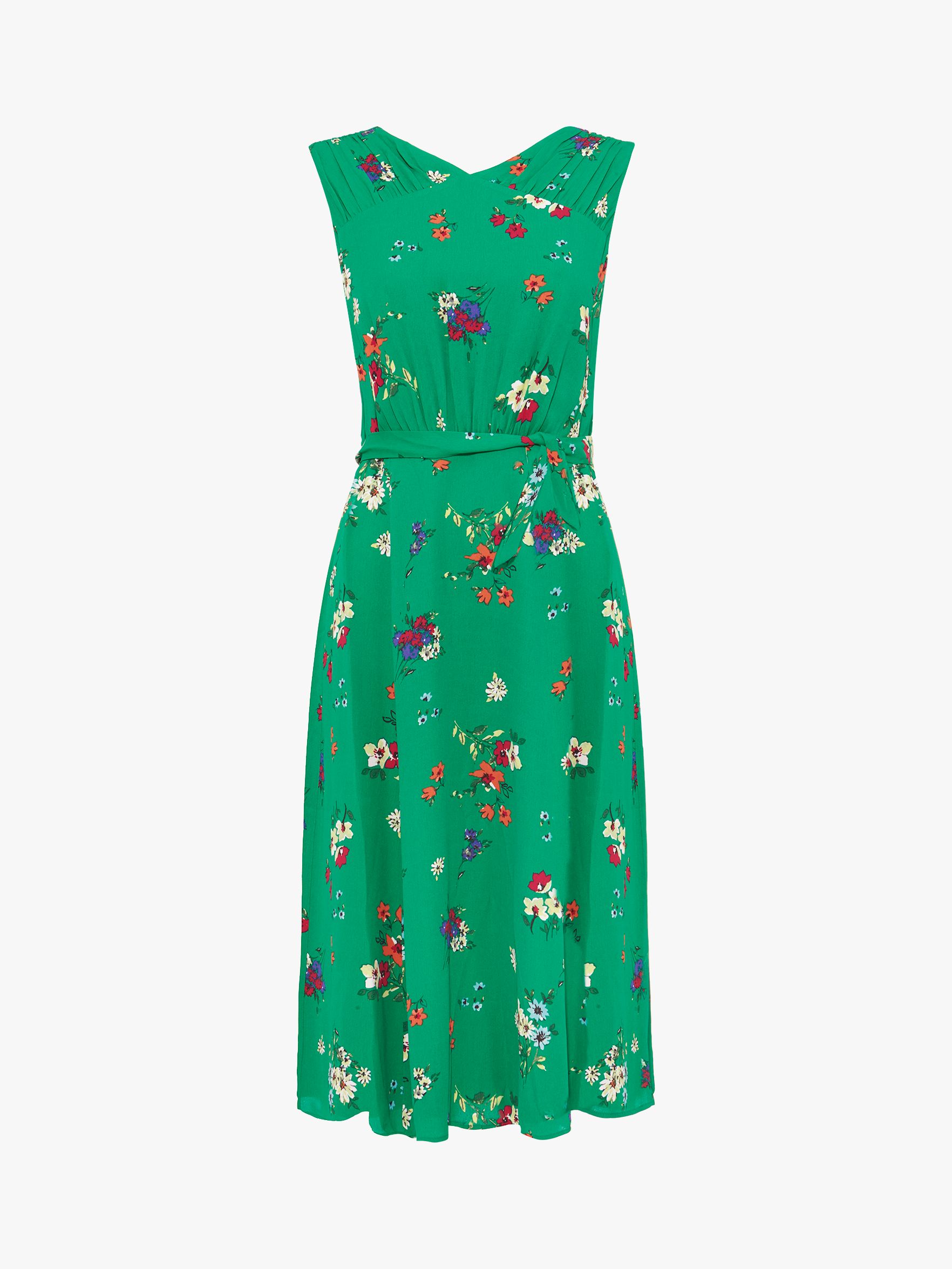 Phase Eight Meryl Floral Fit & Flare Dress Emerald Size UK18 RRP120
