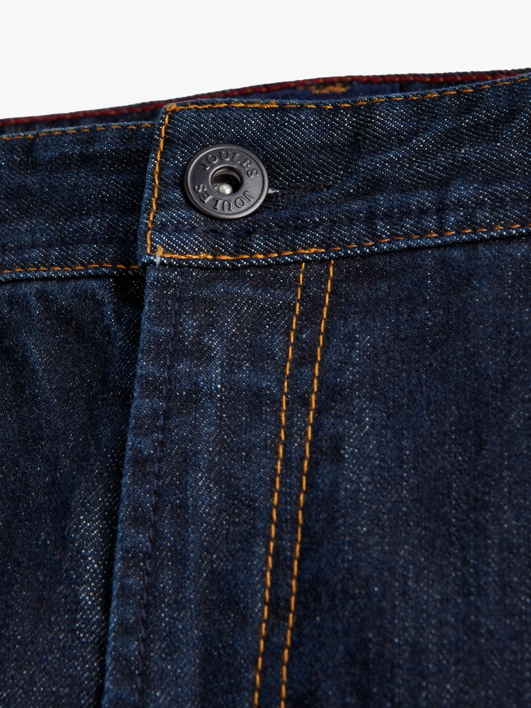 Joules 5 Pocket Slim Fit Jeans, Blue Denim at John Lewis & Partners