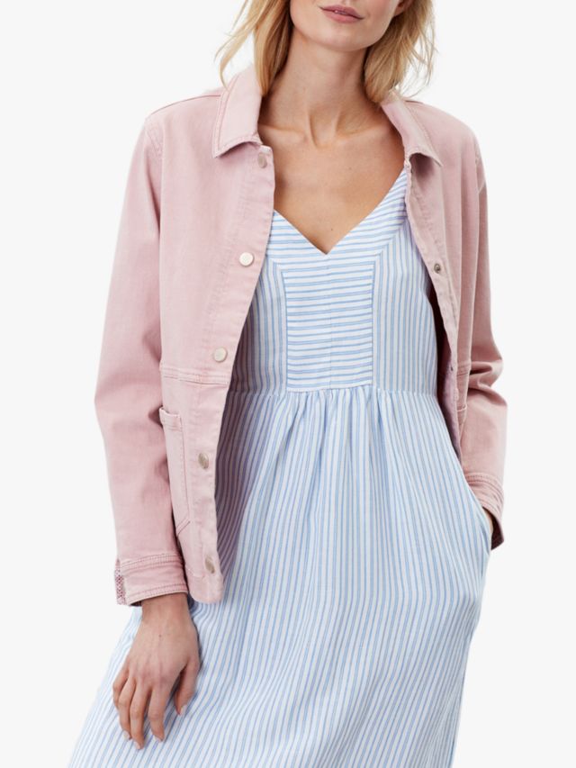 Joules white denim on sale jacket