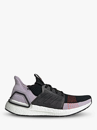 adidas UltraBOOST 19 Women's Running Shoes, Core Black/Soft Vision/Solar Red
