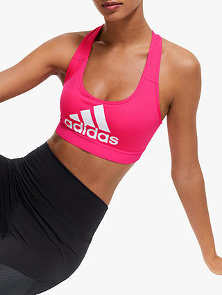 adidas Don't Rest Badge of Sport Sports Bra, Real Pink