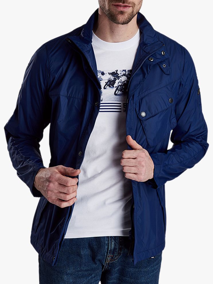 barbour international jacket blue