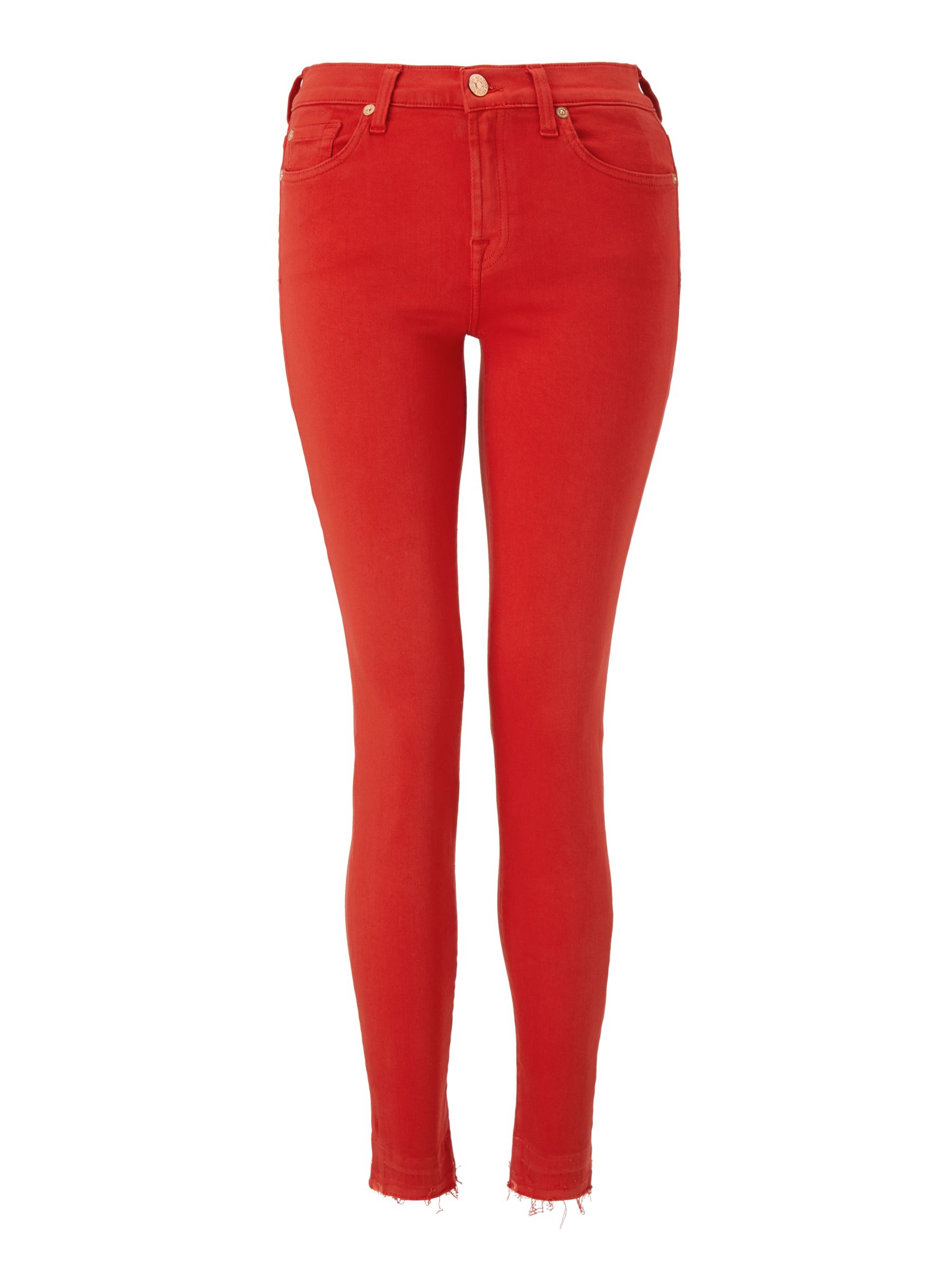 7 for all mankind red jeans