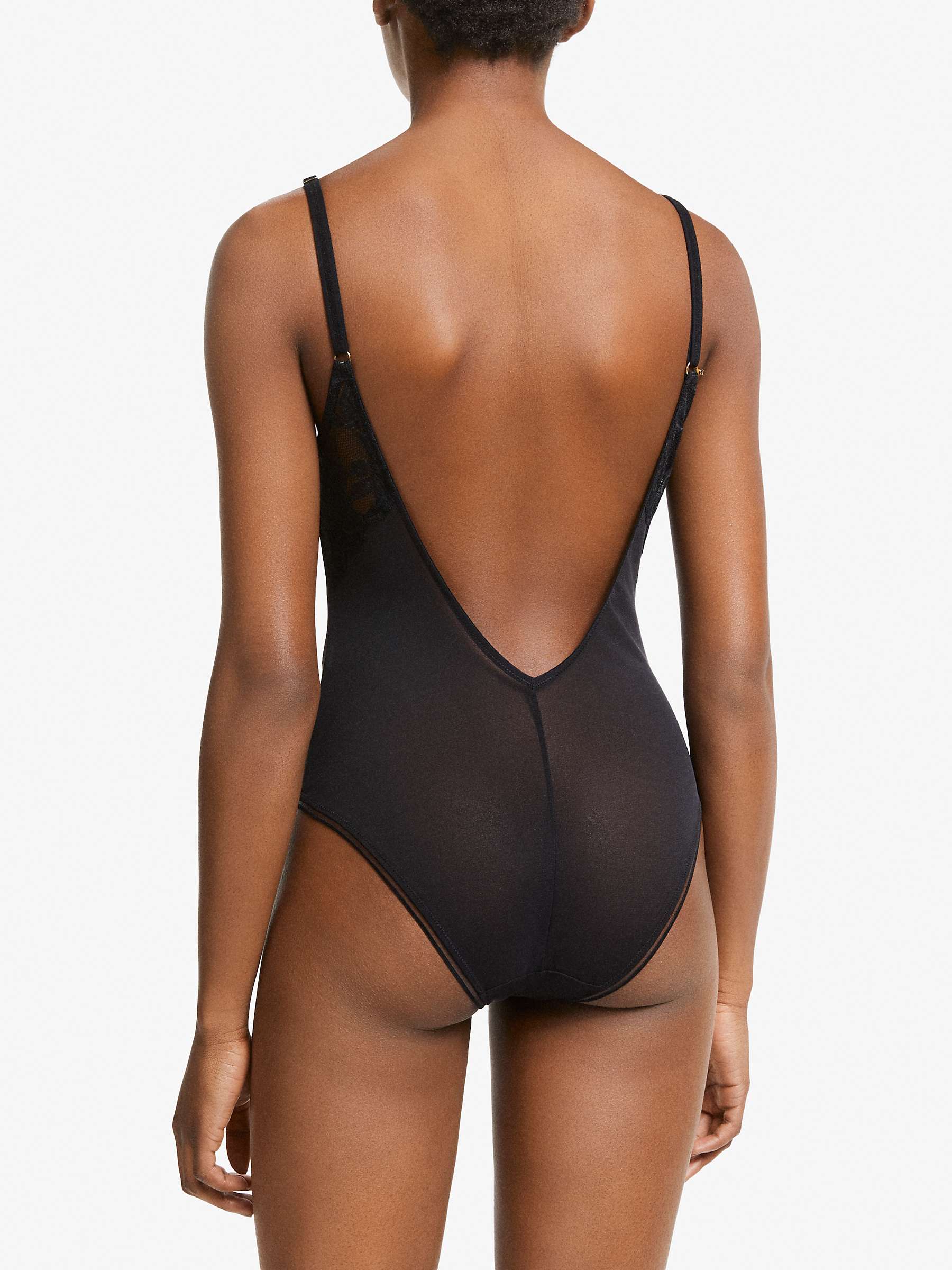 Buy AND/OR Wren Lace Body, Black Online at johnlewis.com