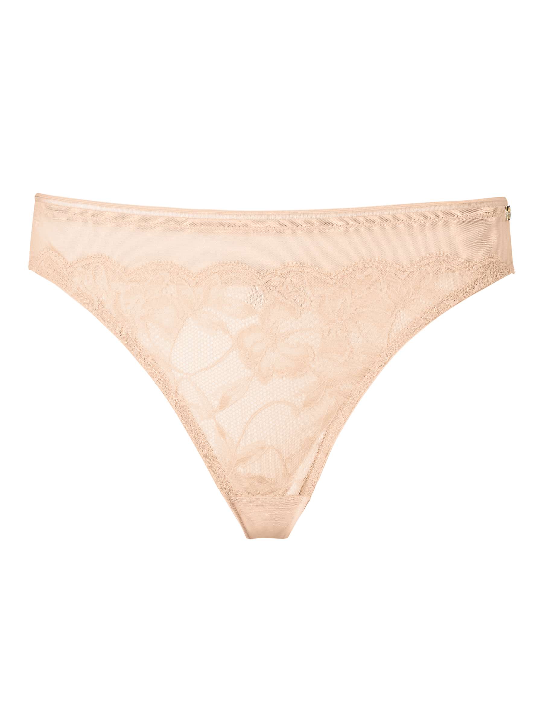 AND/OR Wren Lace Bikini Knickers, Almond at John Lewis & Partners