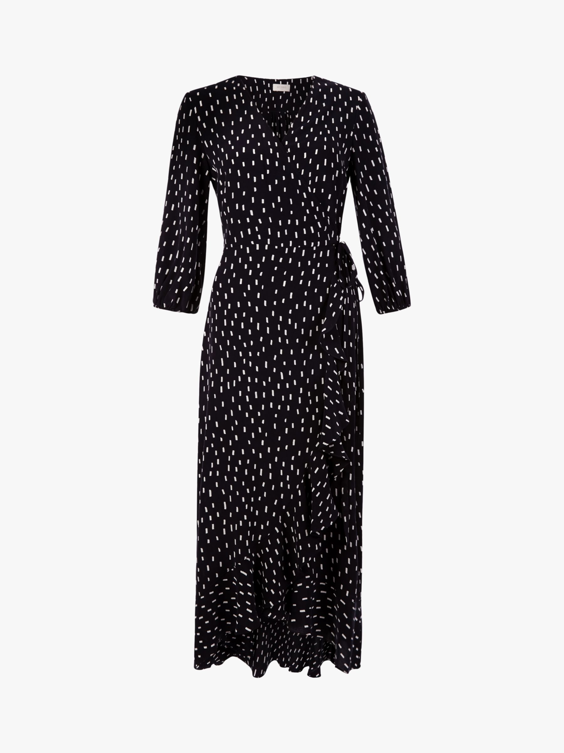 Hobbs Lucinda Dress, Navy/Ivory