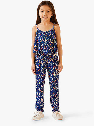 Jigsaw Girls' Koi Jersey Jumpsuit, Blue