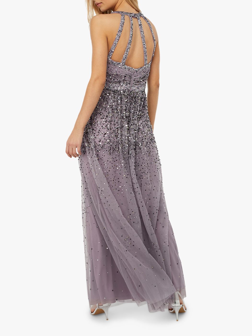 monsoon grey maxi dress