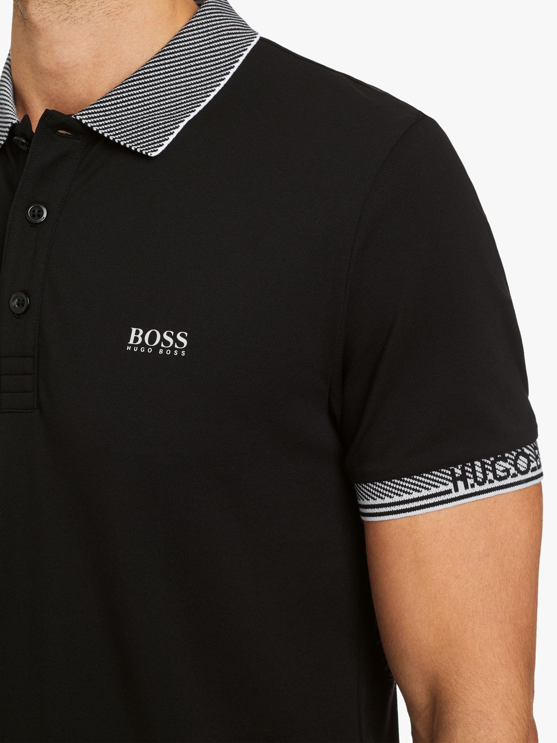 BOSS Paule Polo Shirt | Black at John 