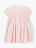 John Lewis & Partners Heirloom Collection Baby Smock Dress, Pink