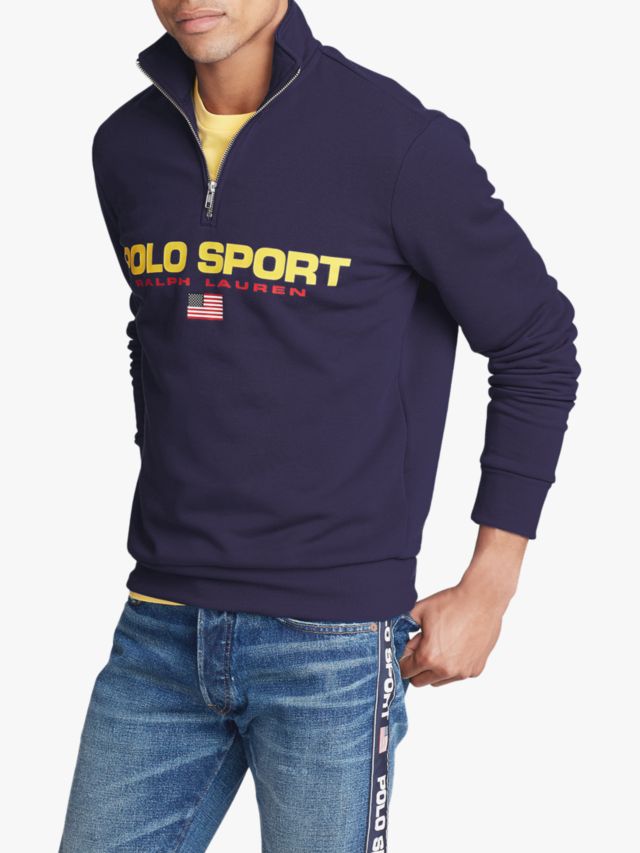 Polo sport sale half zip sweatshirt