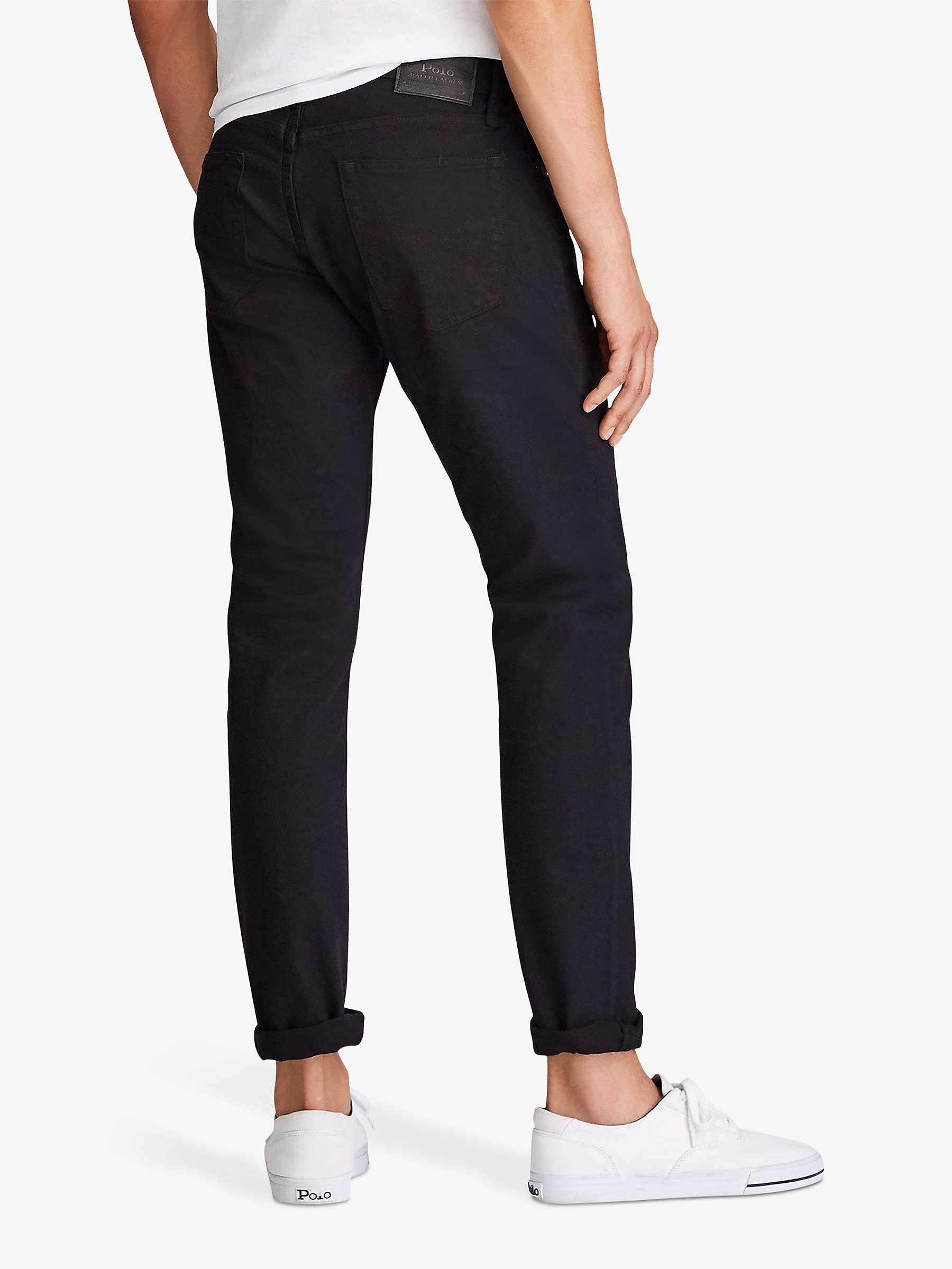 Buy Polo Ralph Lauren Sullivan Slim Fit Five Pocket Jeans, Hidden Black Stretch Online at johnlewis.com