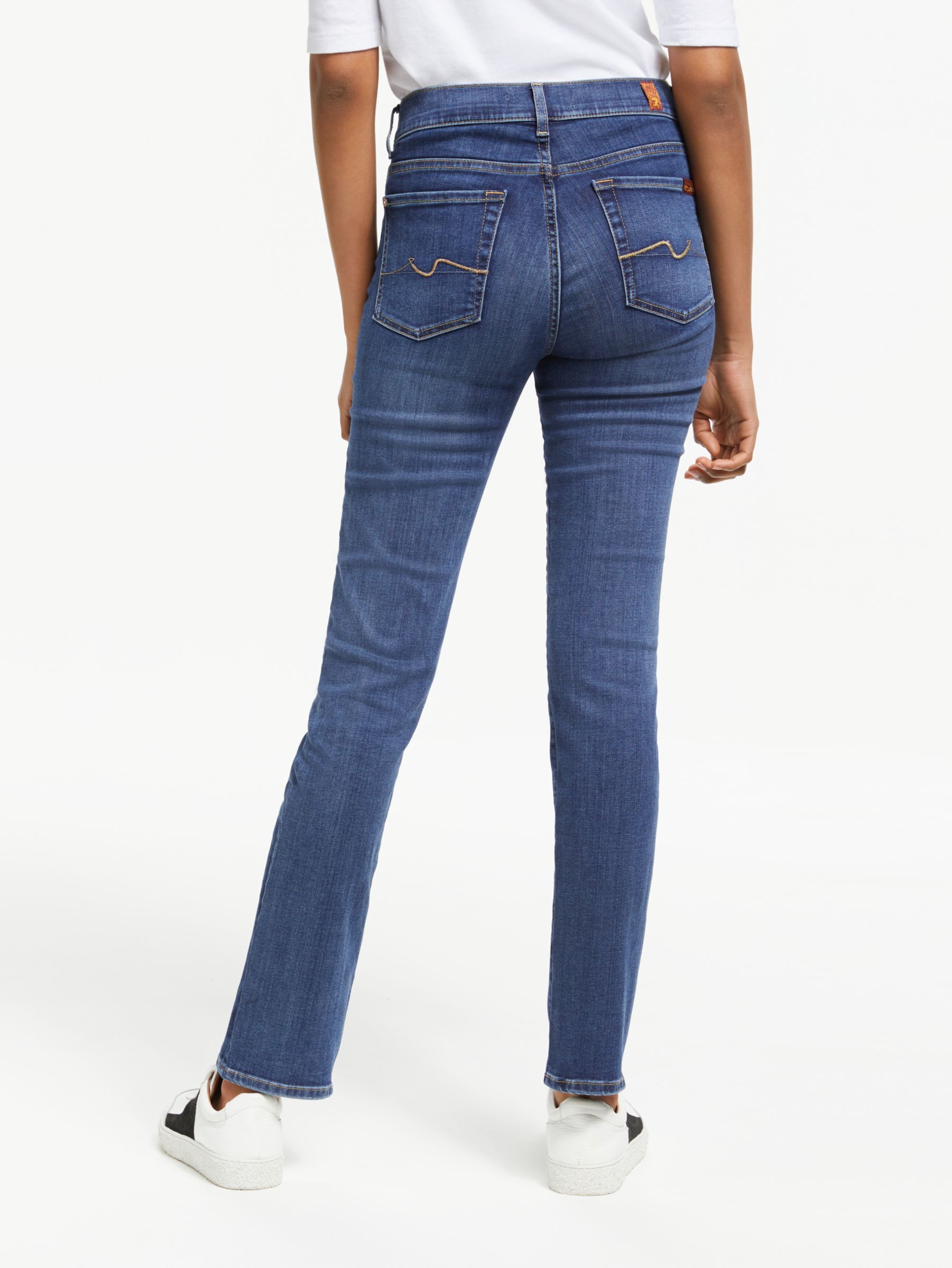 7 For All Mankind B(air) Straight Leg Jeans, Vintage Dusk at John Lewis ...