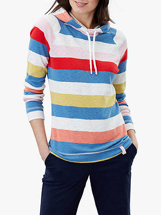 Joules Marlston Wide Stripe Sweatshirt Hoodie, Multi