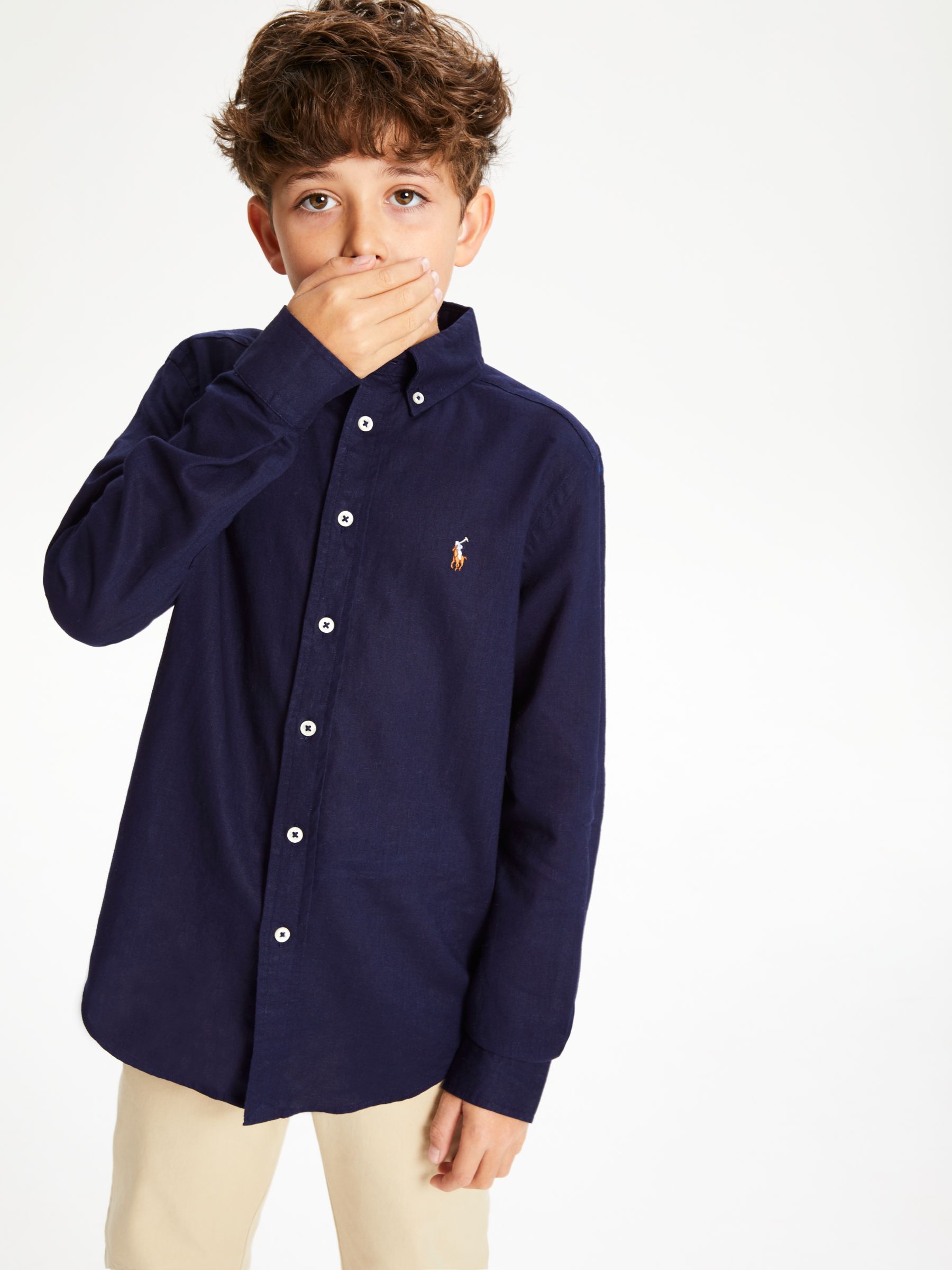 Polo Ralph Lauren Boys' Shirt, Navy at 