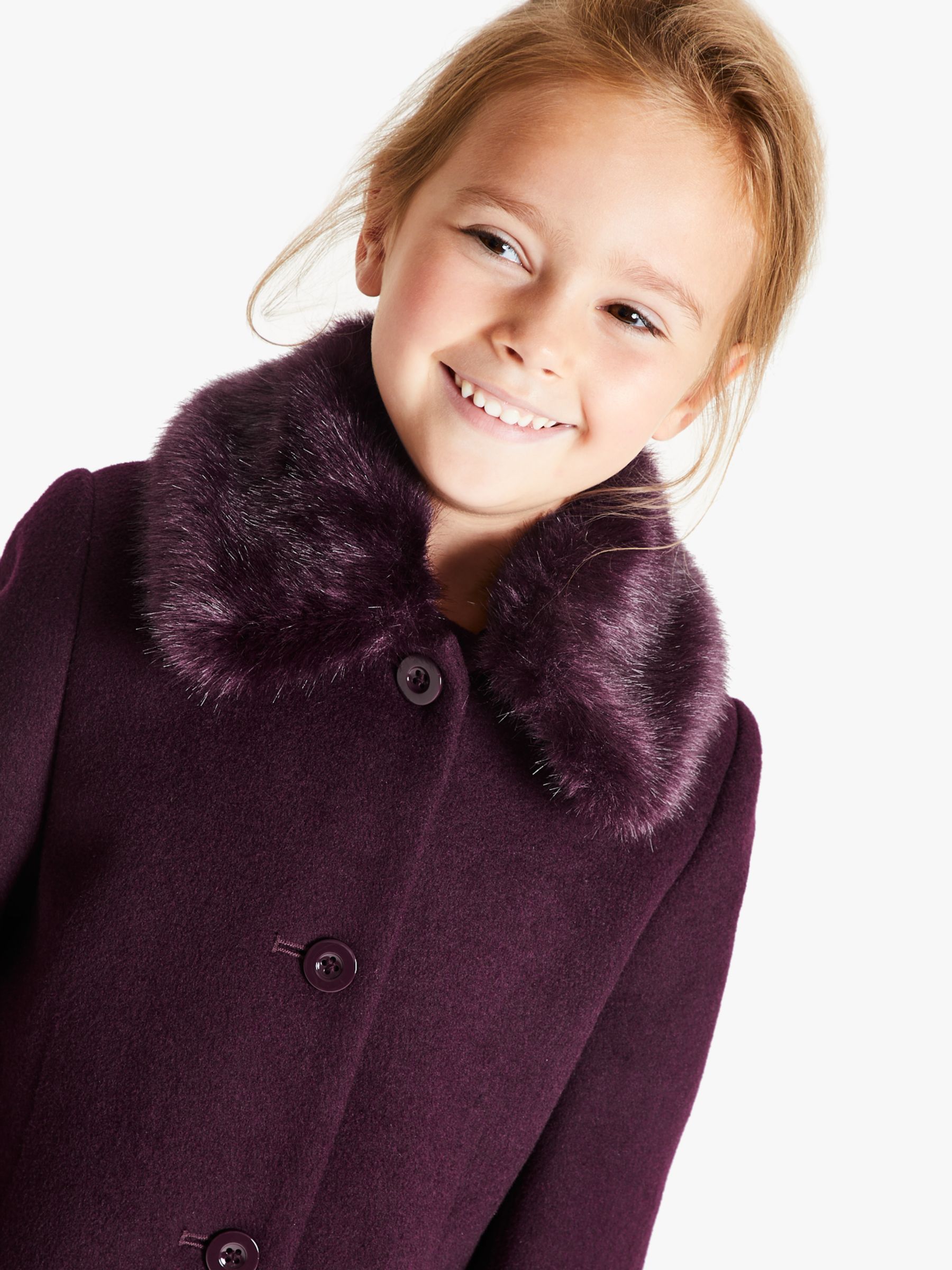 Fur sale collar girls