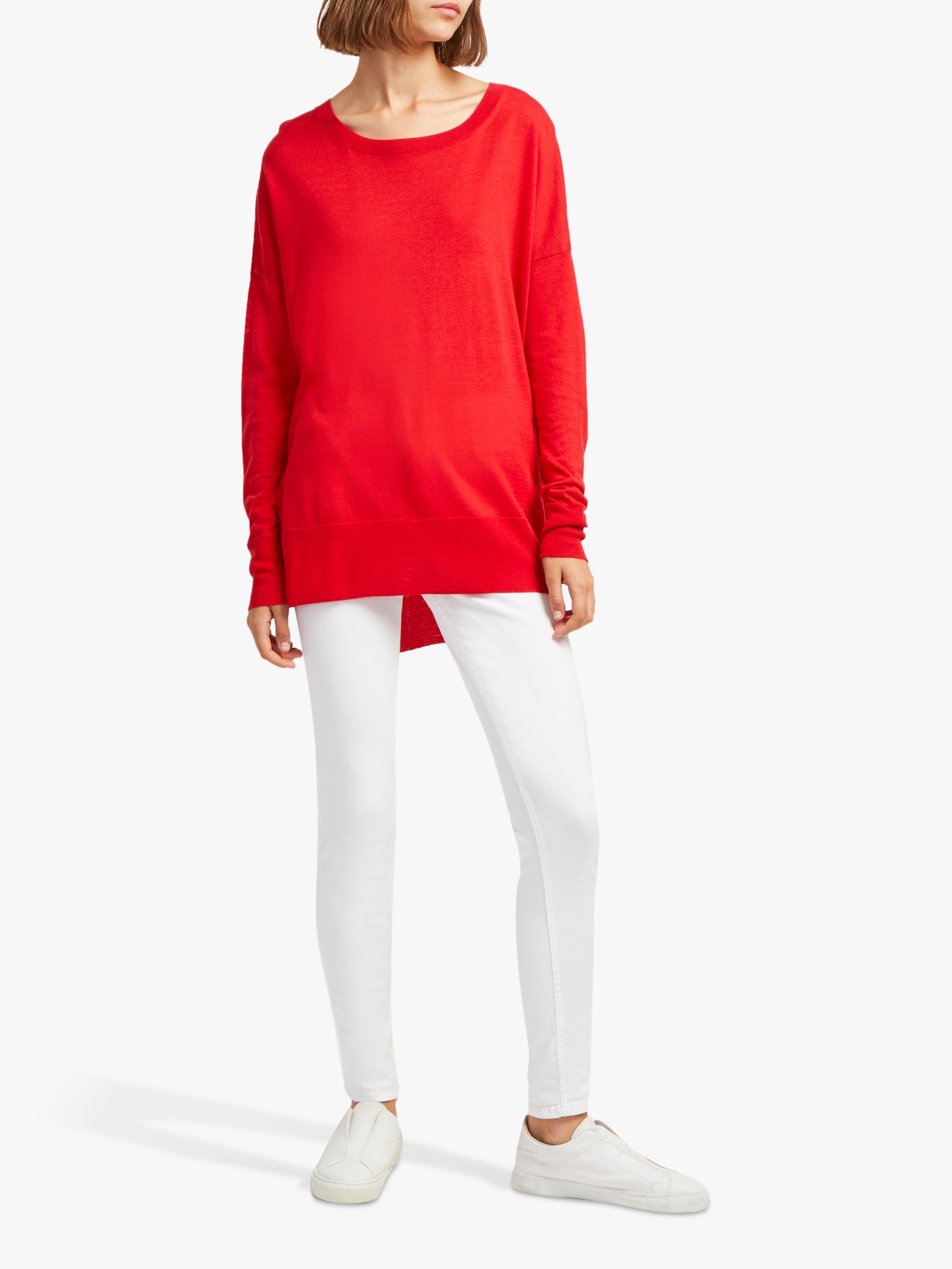 French Connection Spring Light Jumper, Fine Coral