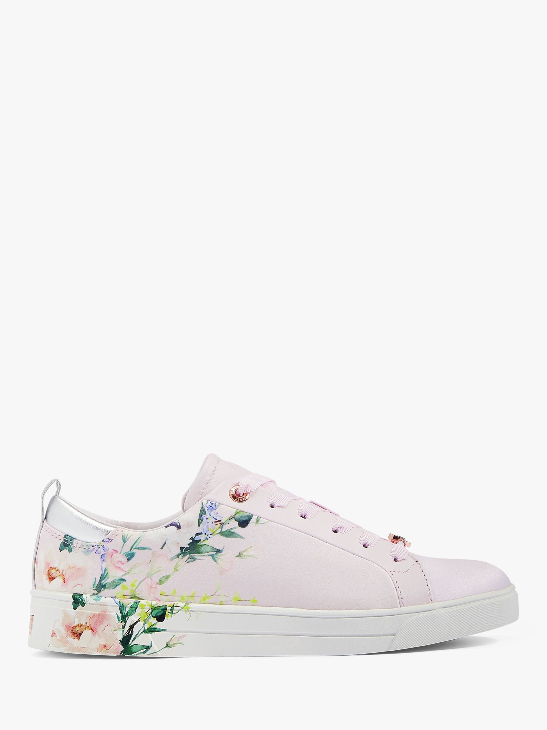 Ted Baker Rialy Printed Tennis Trainers, Light Pink