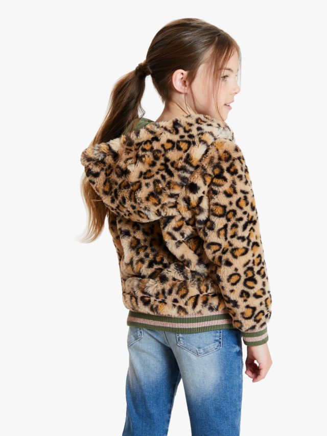 Jack by bb dakota clever girl leopard faux sale fur bomber