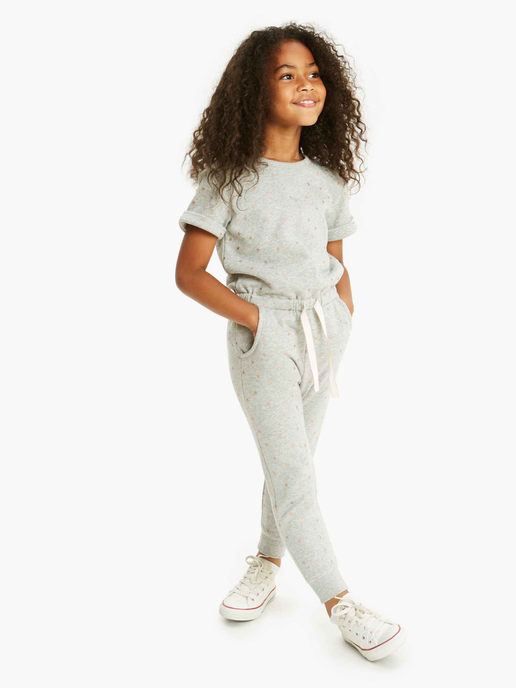 girls grey jumpsuit