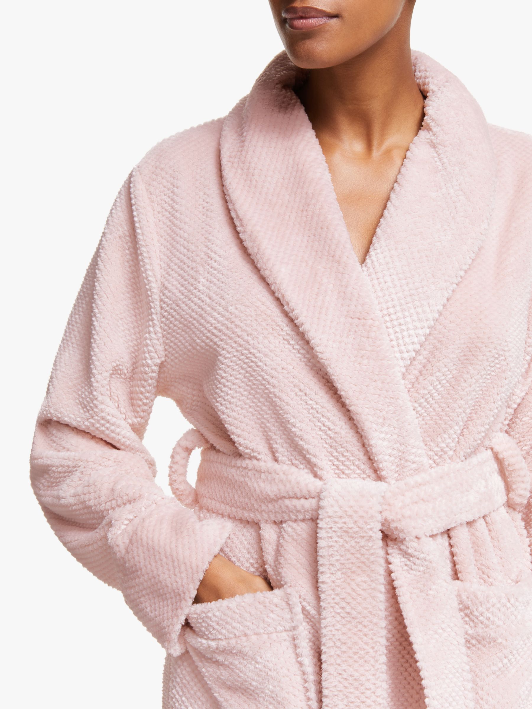 Download John Lewis & Partners Minnie Waffle Robe, Pink at John ...