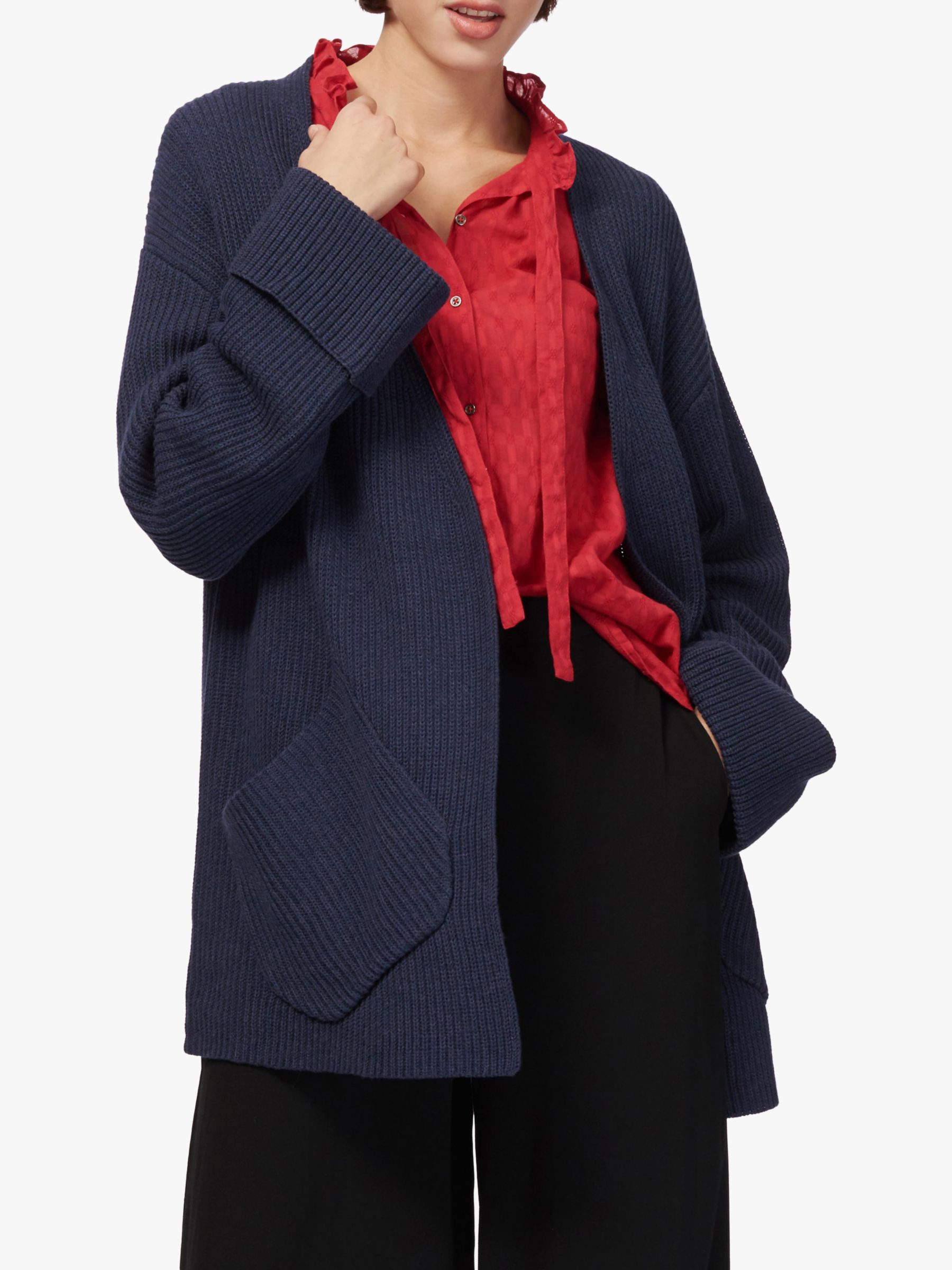  Brora  Oversized Ribbed Cardigan  at John Lewis Partners