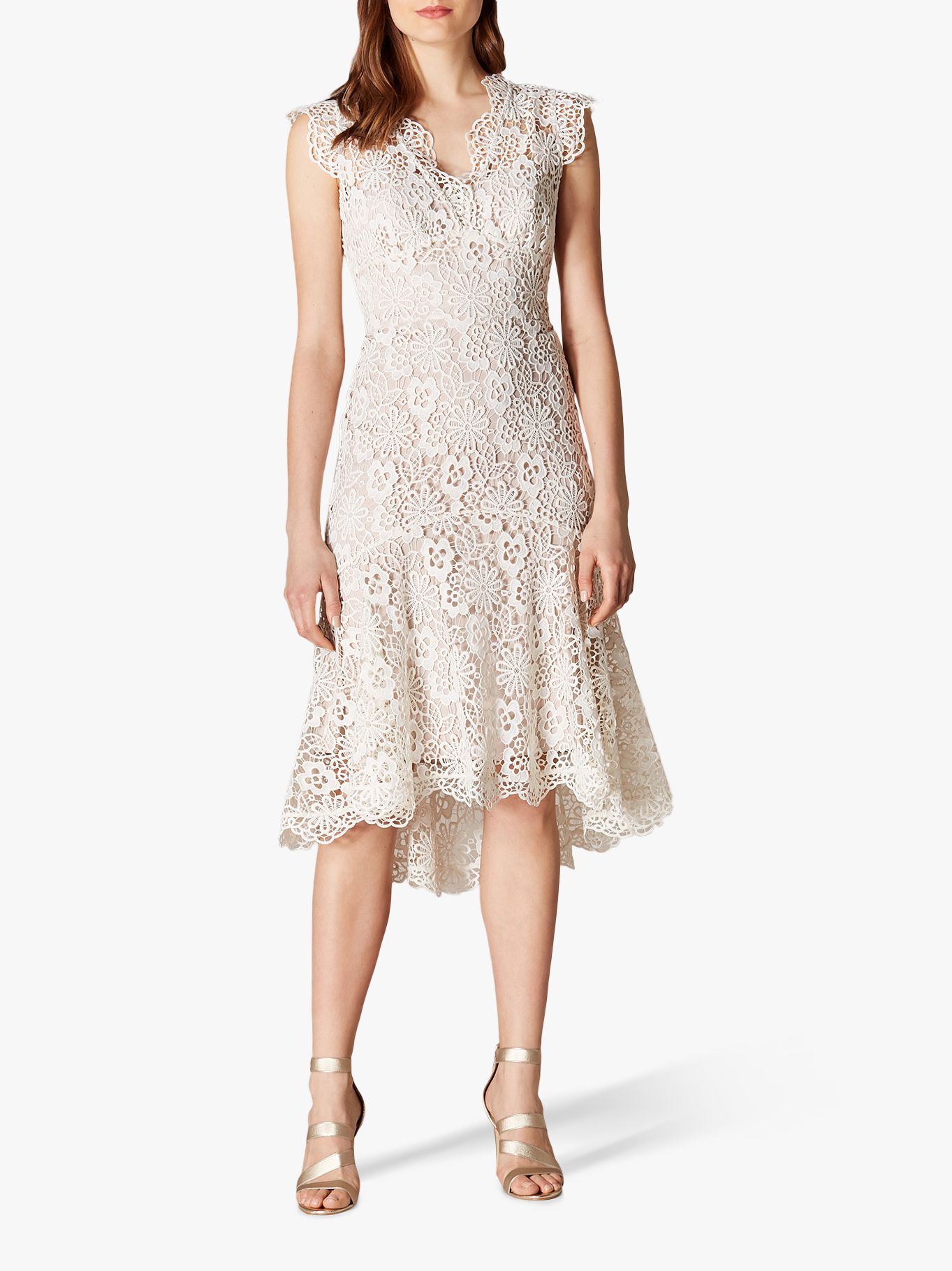 karen millen cream lace dress