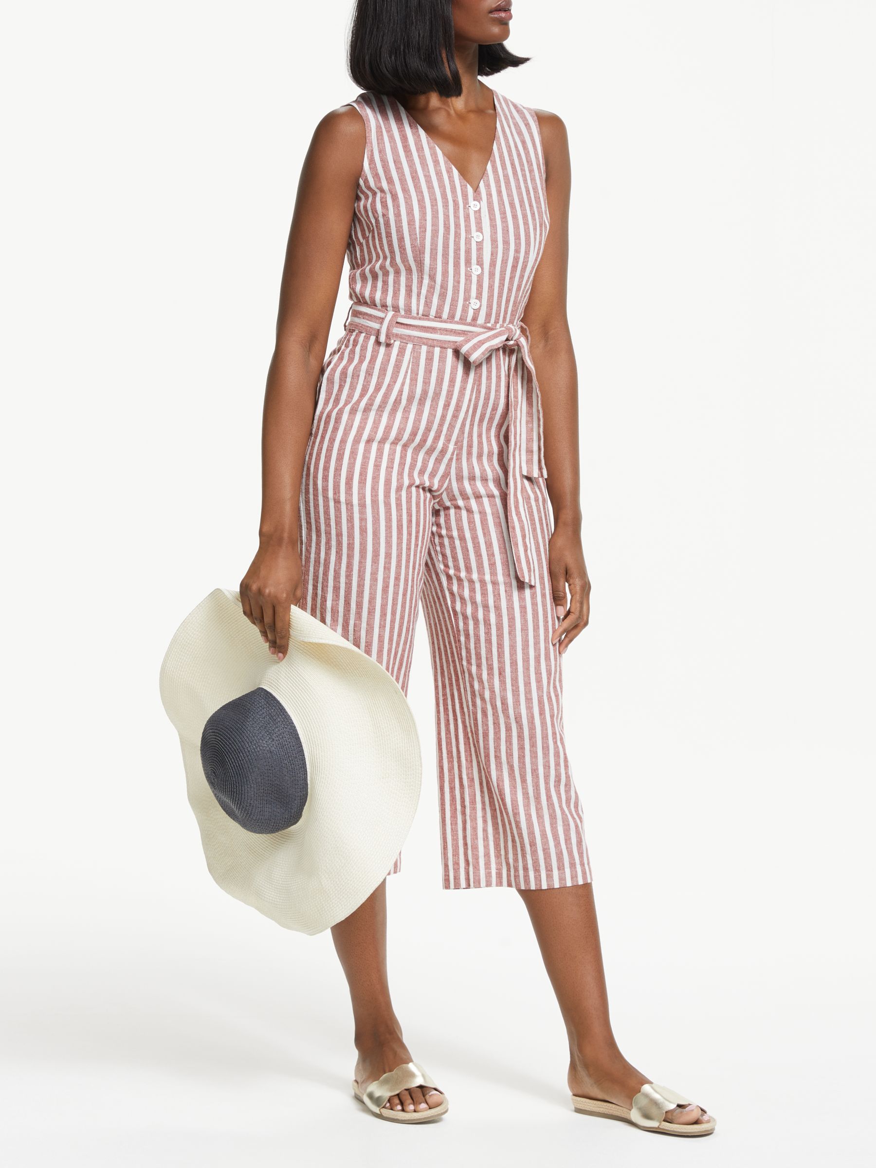 boden striped jumpsuit