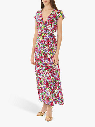 Gerard Darel Giovanna Floral Print Dress, Pink/Multi
