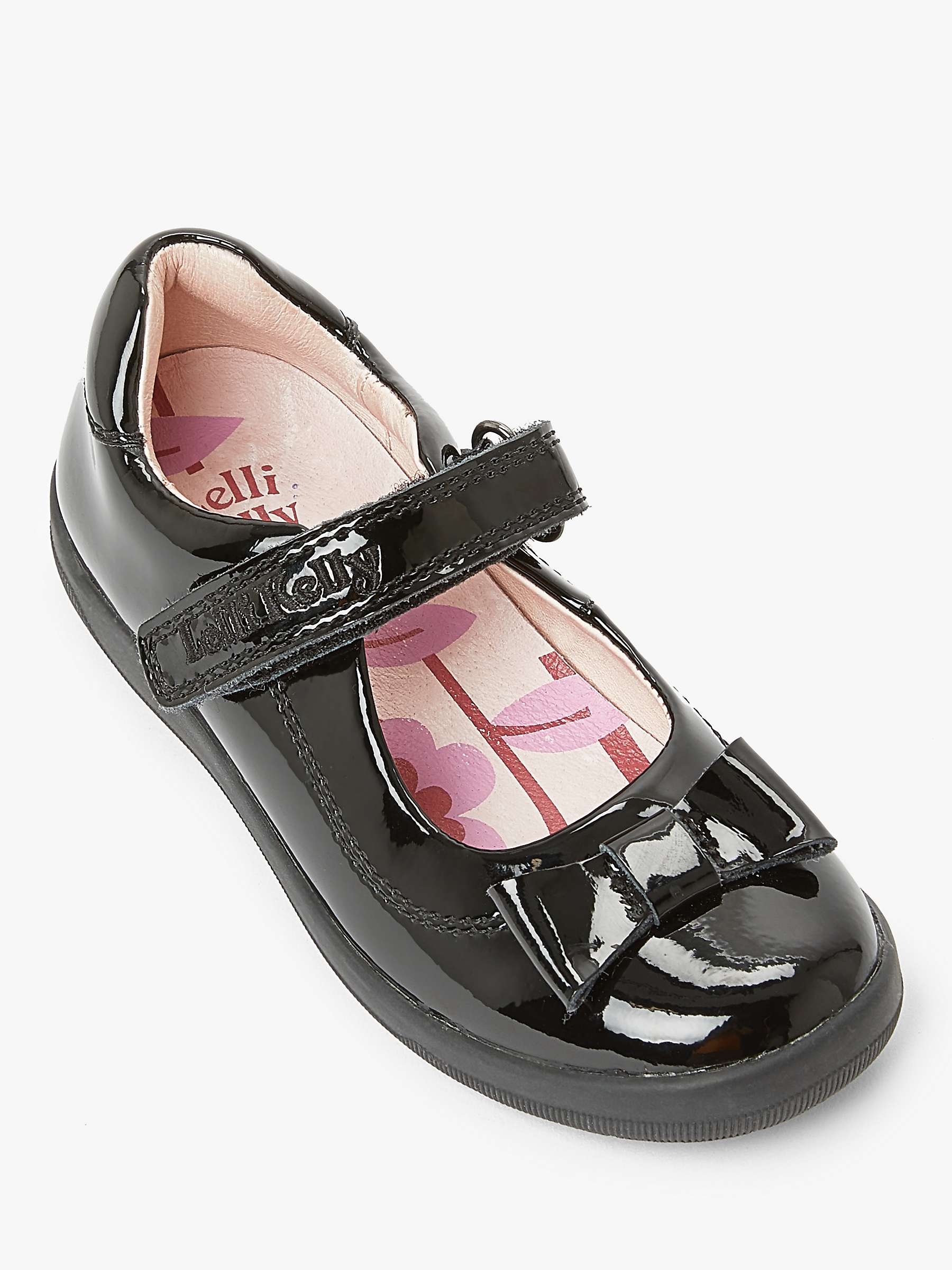 Buy Lelli Kelly Children's Elsa Leather School Shoes, Black Patent Online at johnlewis.com