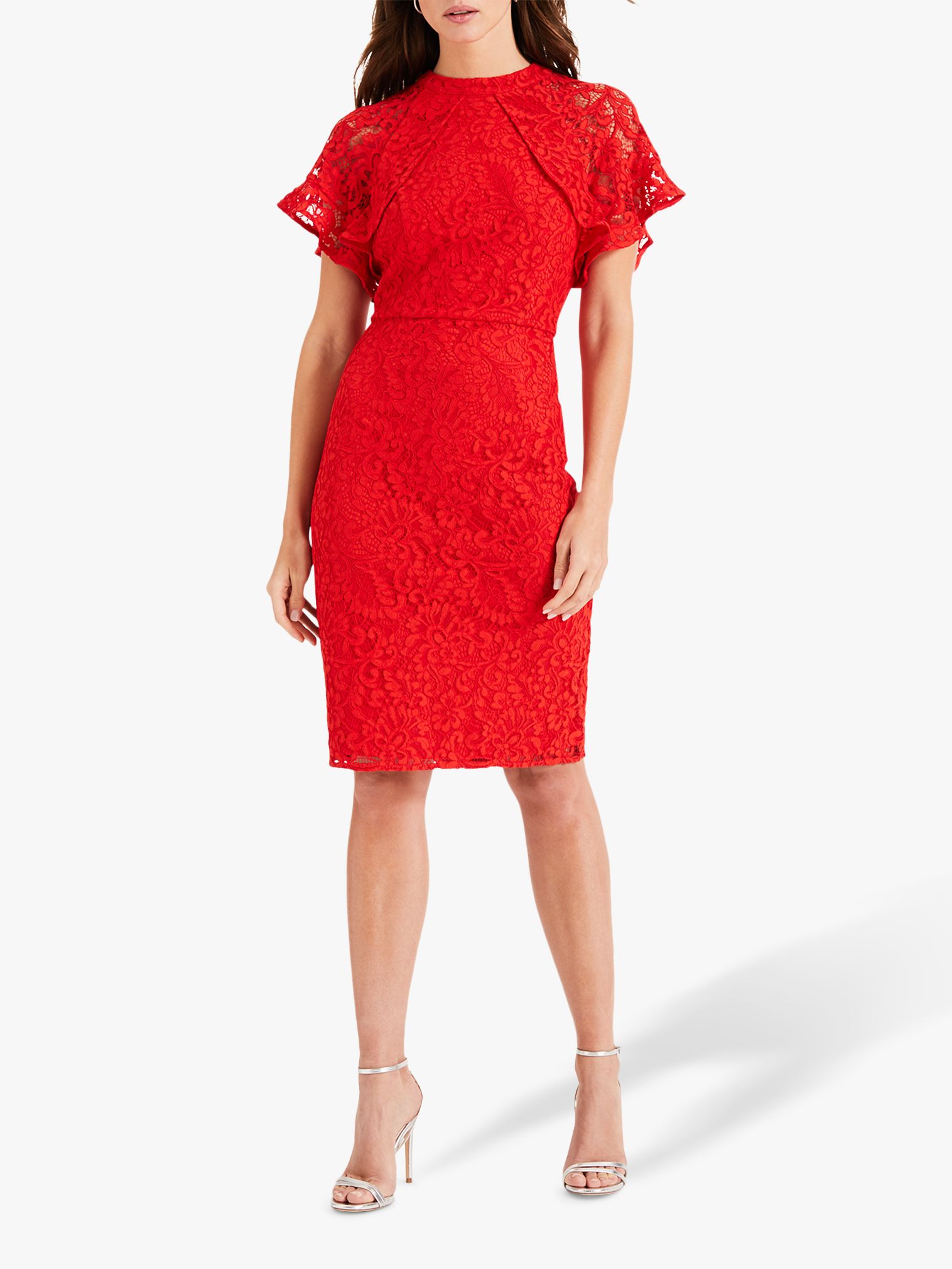 phase eight red lace dress
