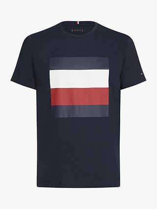 Tommy Hilfiger Embossed Box Graphic T-Shirt, Navy