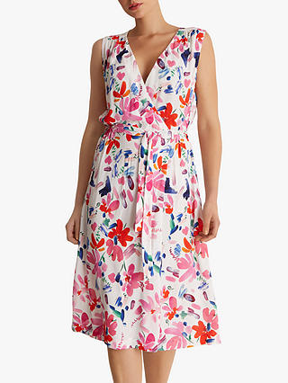 Fenn Wright Manson Myrtle Floral Dress, Bright Pink/Multi
