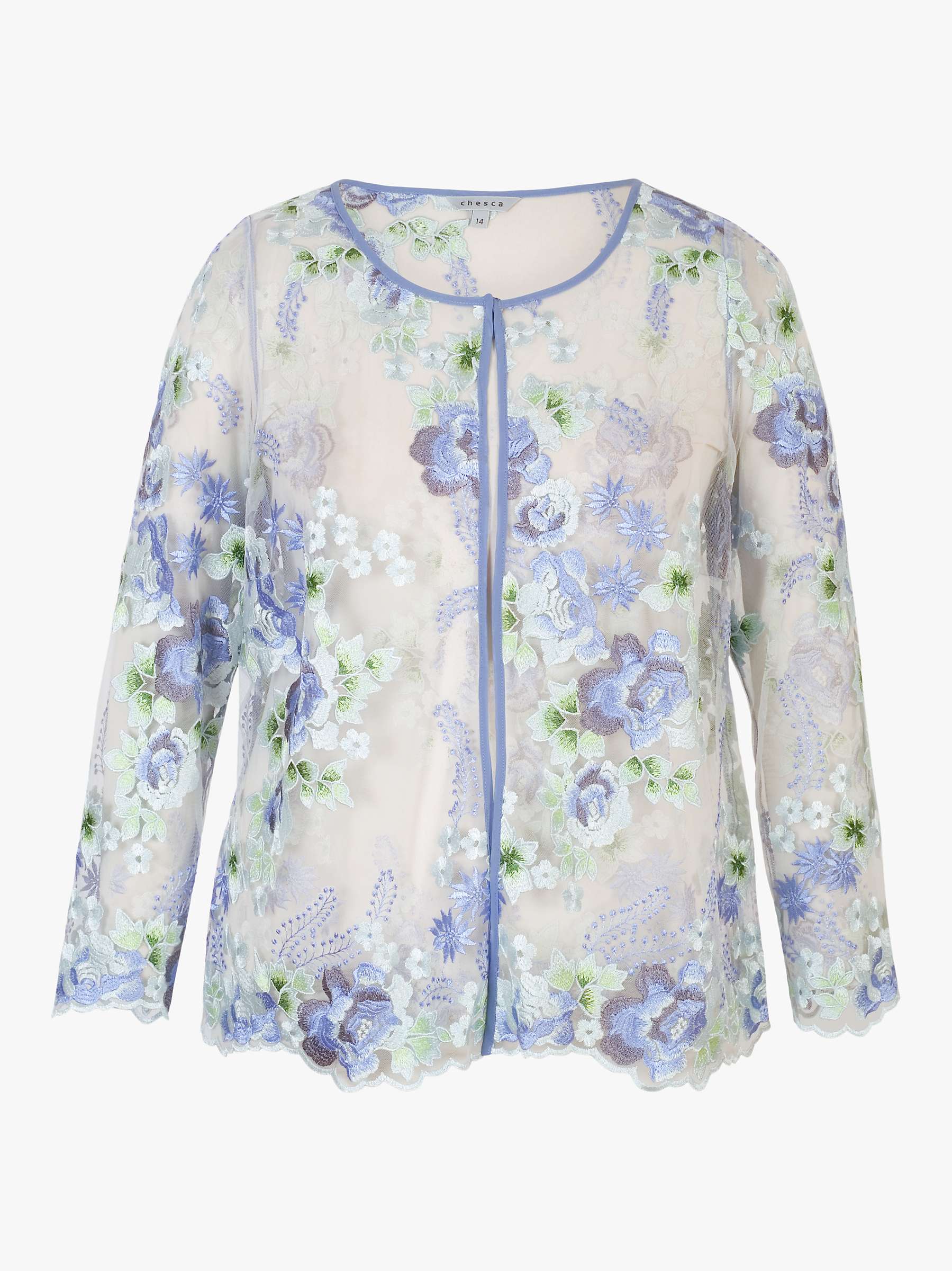 Buy chesca Bluebell Floral Jacket, Bluebell Online at johnlewis.com