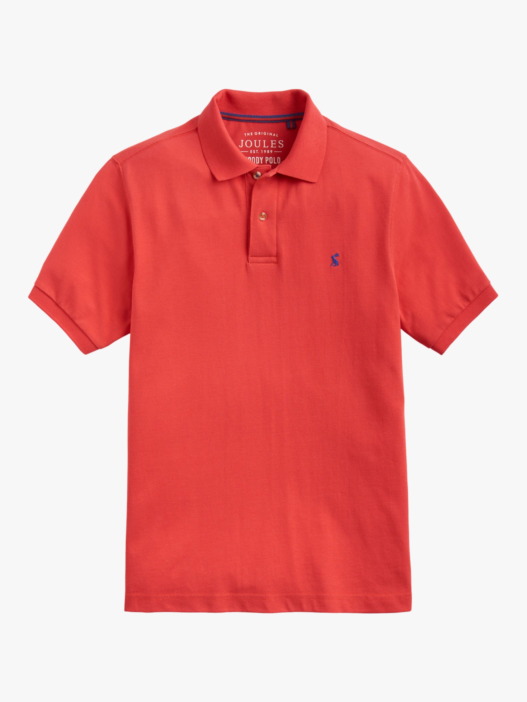 Joules Woody Classic Polo Shirt, Red at John Lewis & Partners
