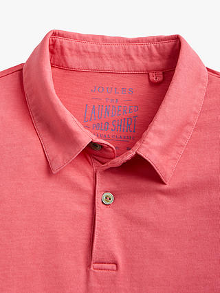 Joules Laundered Polo Shirt, Light Pink