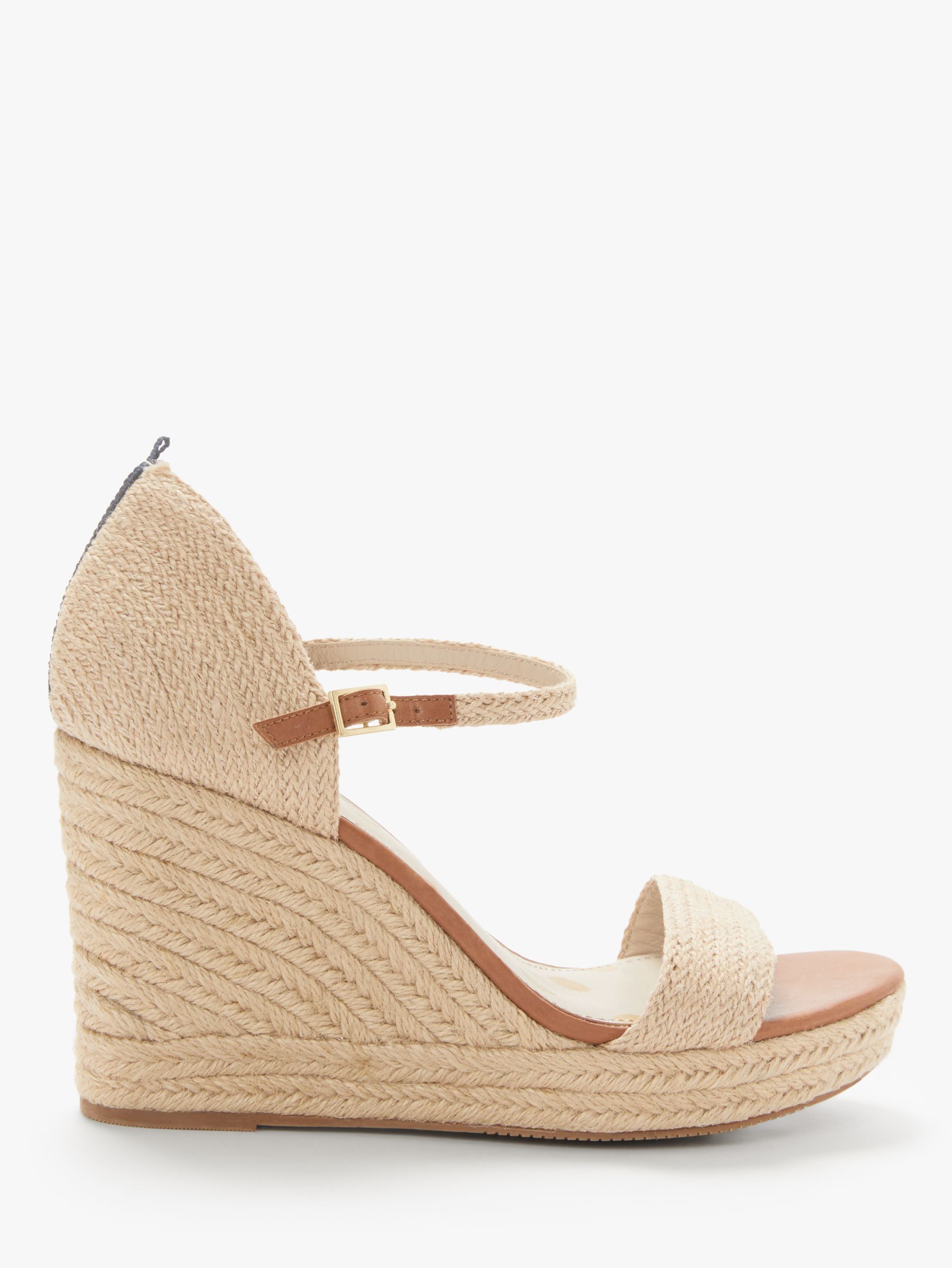 Boden Lily Espadrille Wedges, Natural at John Lewis & Partners