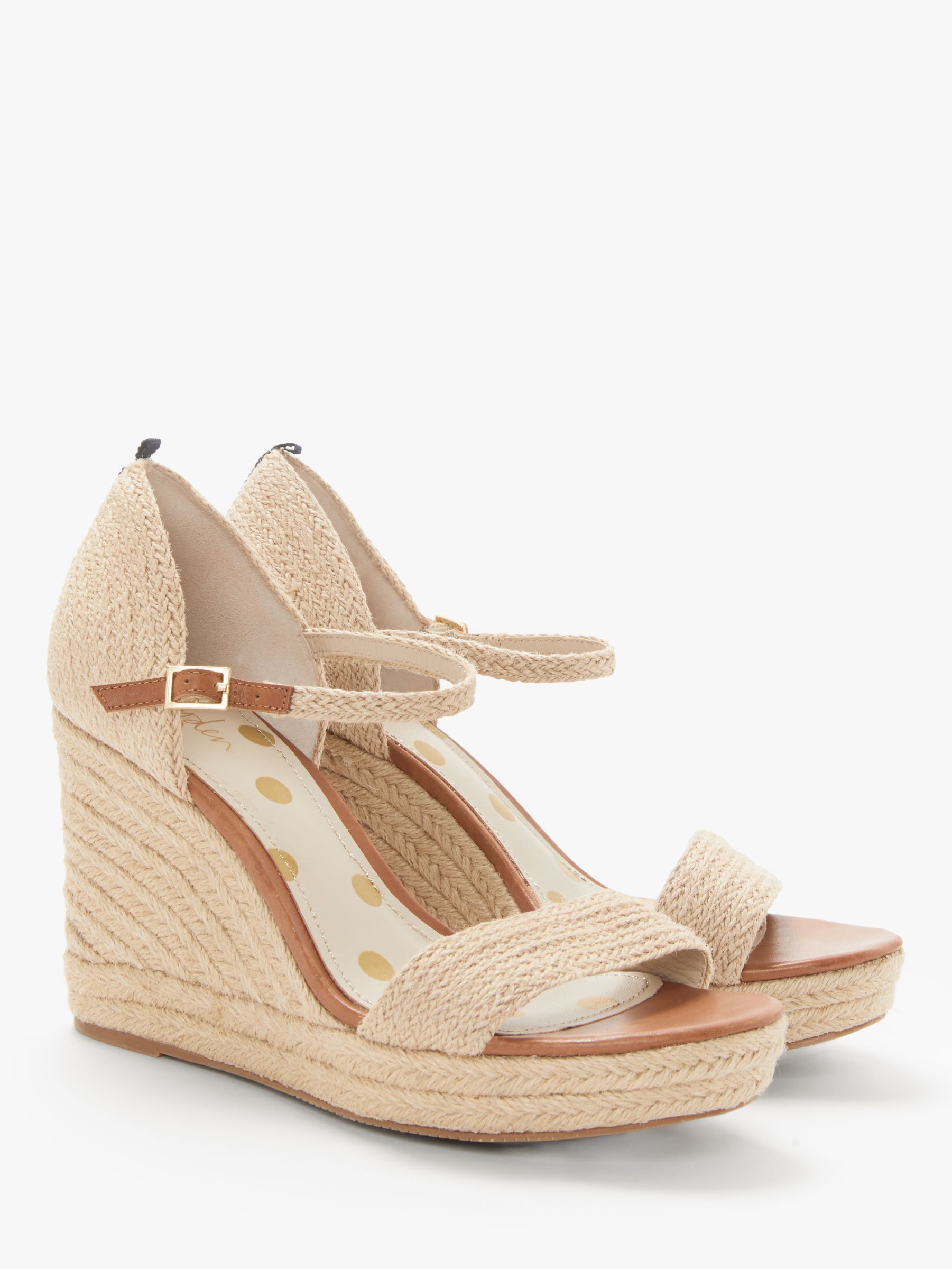 Boden Lily Espadrille Wedges, Natural