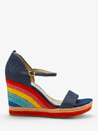 Boden Lily Espadrille Wedges, Navy