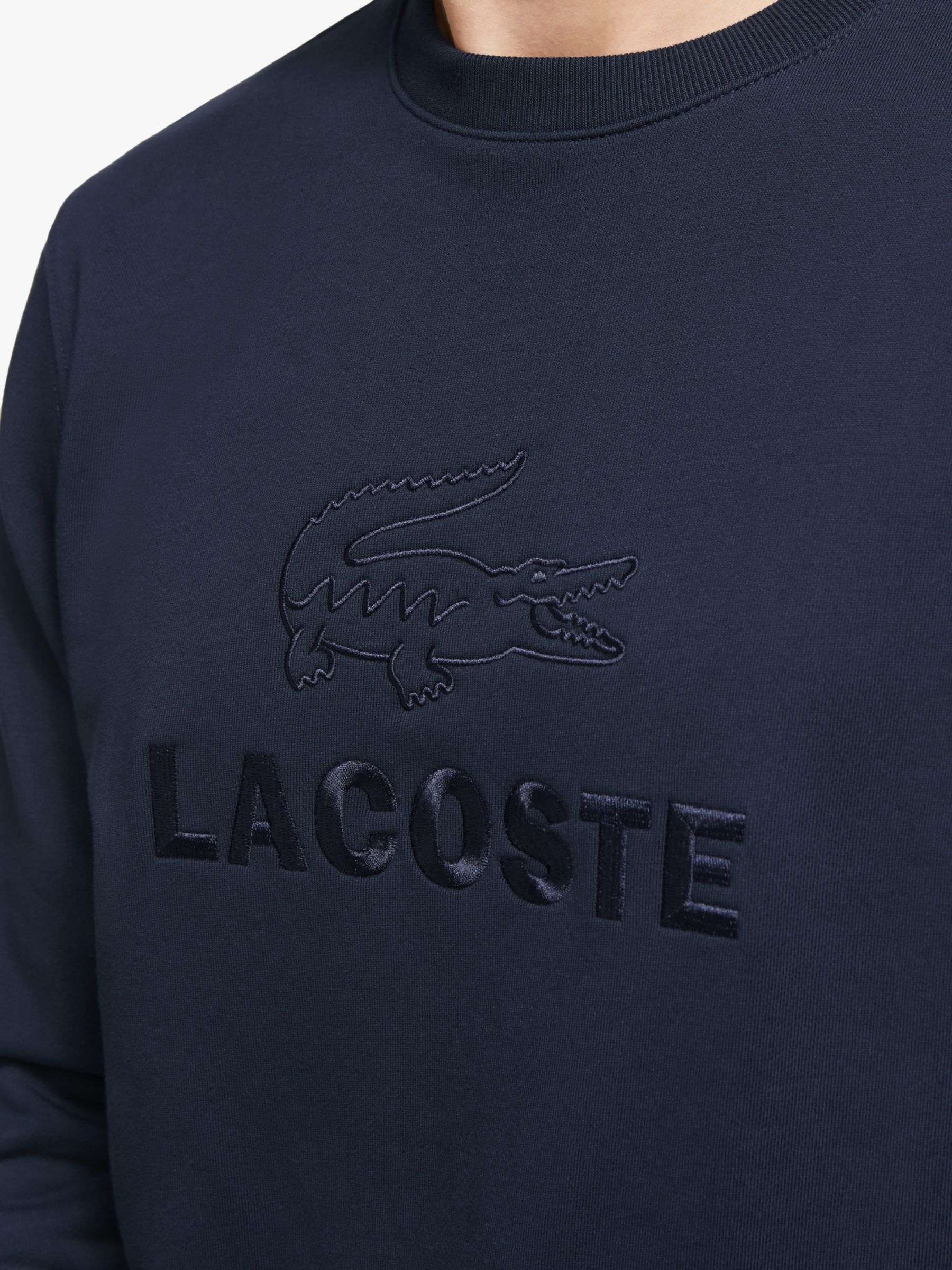 lacoste embroidered sweatshirt